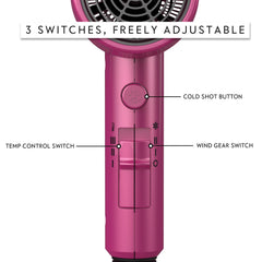 AINA comb attachment detail highlighting teeth and airflow for smoother blowouts benefit