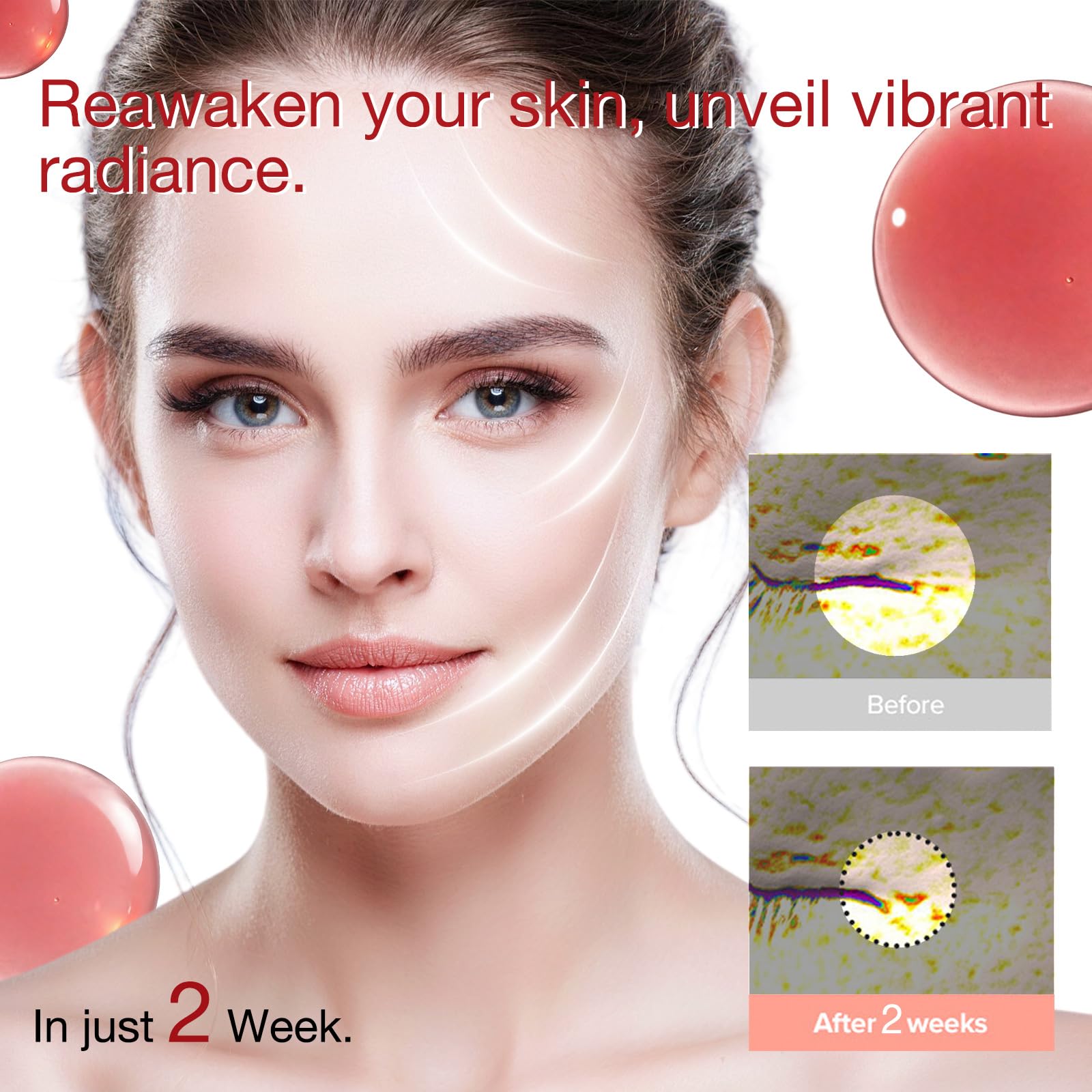 Airier PDRN Pink Peptide Serum droplet highlights boost to skin texture