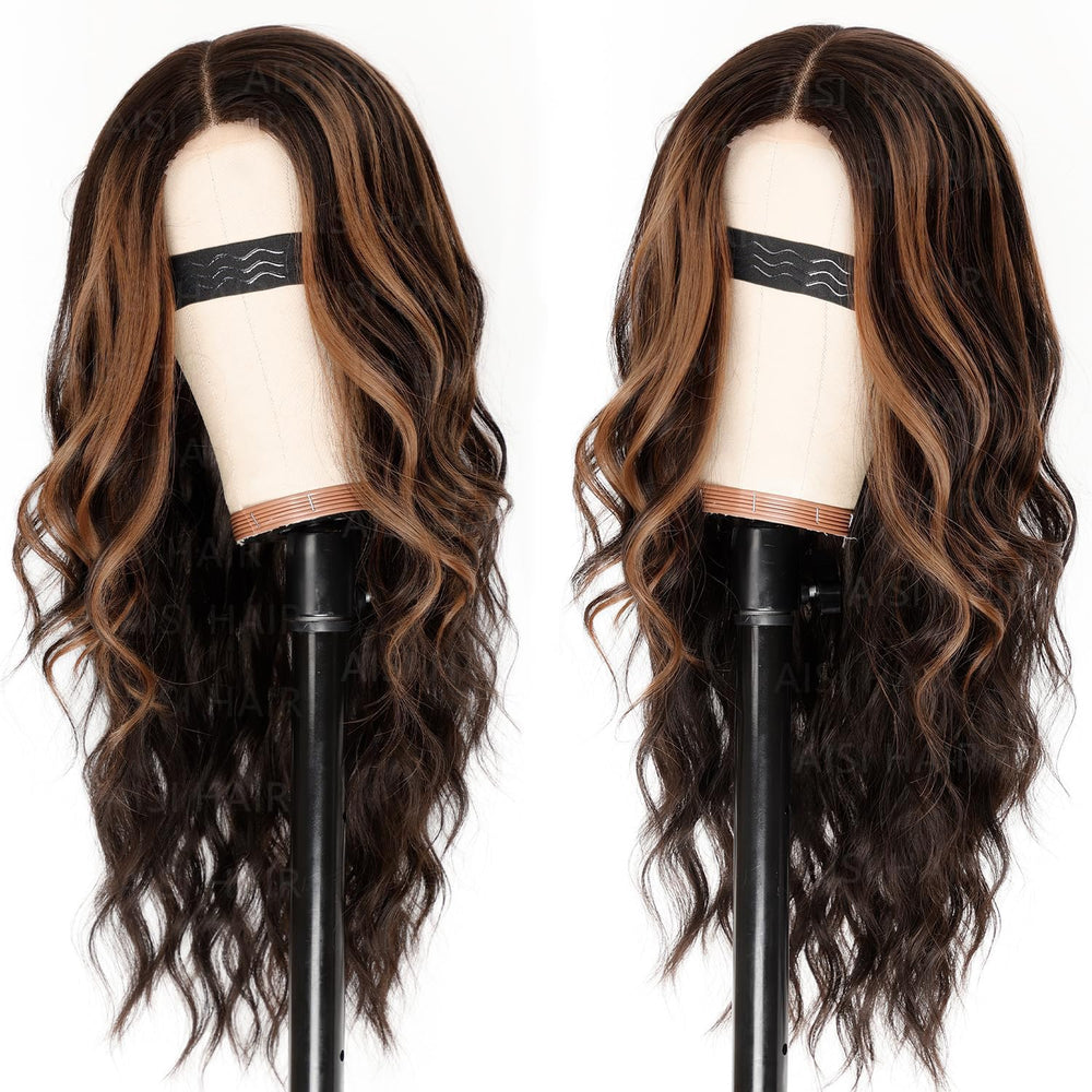 AISI HAIR closeup lace hairline detail for realistic, glue-free wear
