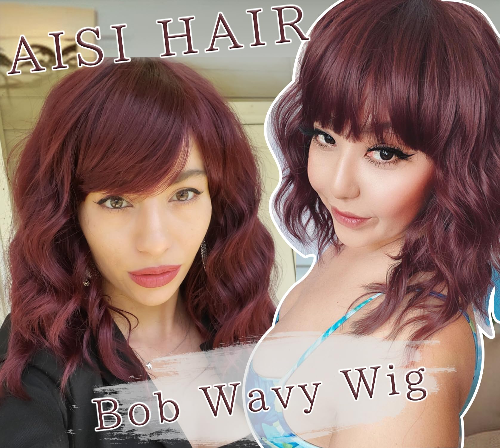 AISI HAIR bangs close-up highlighting trim-ready, face-framing benefit