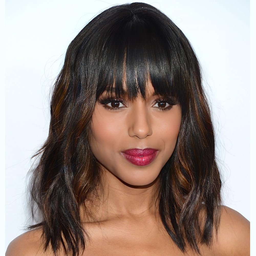 AISI HAIR front view short bob curly wig shows natural style and instant polish