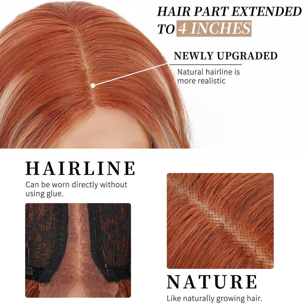 AISI HAIR close-up of lace hairline creating a seamless, glue-free appearance