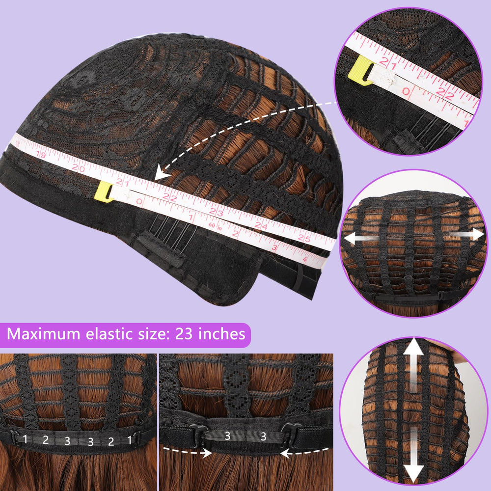 AISI HAIR wig beside accessories showing scale and ready-to-wear convenience