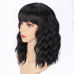 AISI HAIR side profile highlighting bangs and flattering face framing benefit
