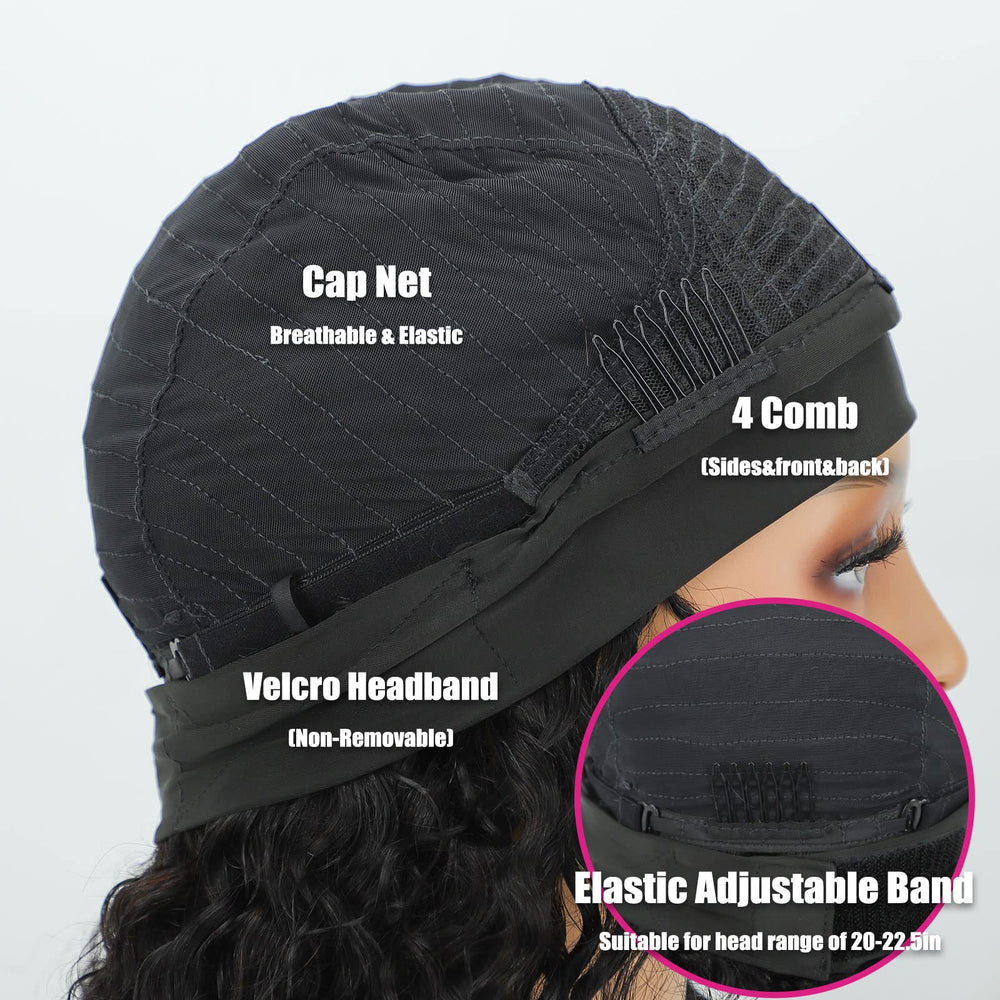 AISI QUEENS cap interior showing combs and velcro for comfortable, adjustable hold