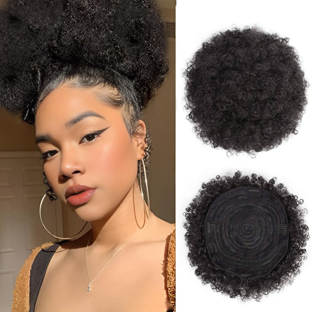 AISI QUEENS front view of afro puff package showing product and benefits