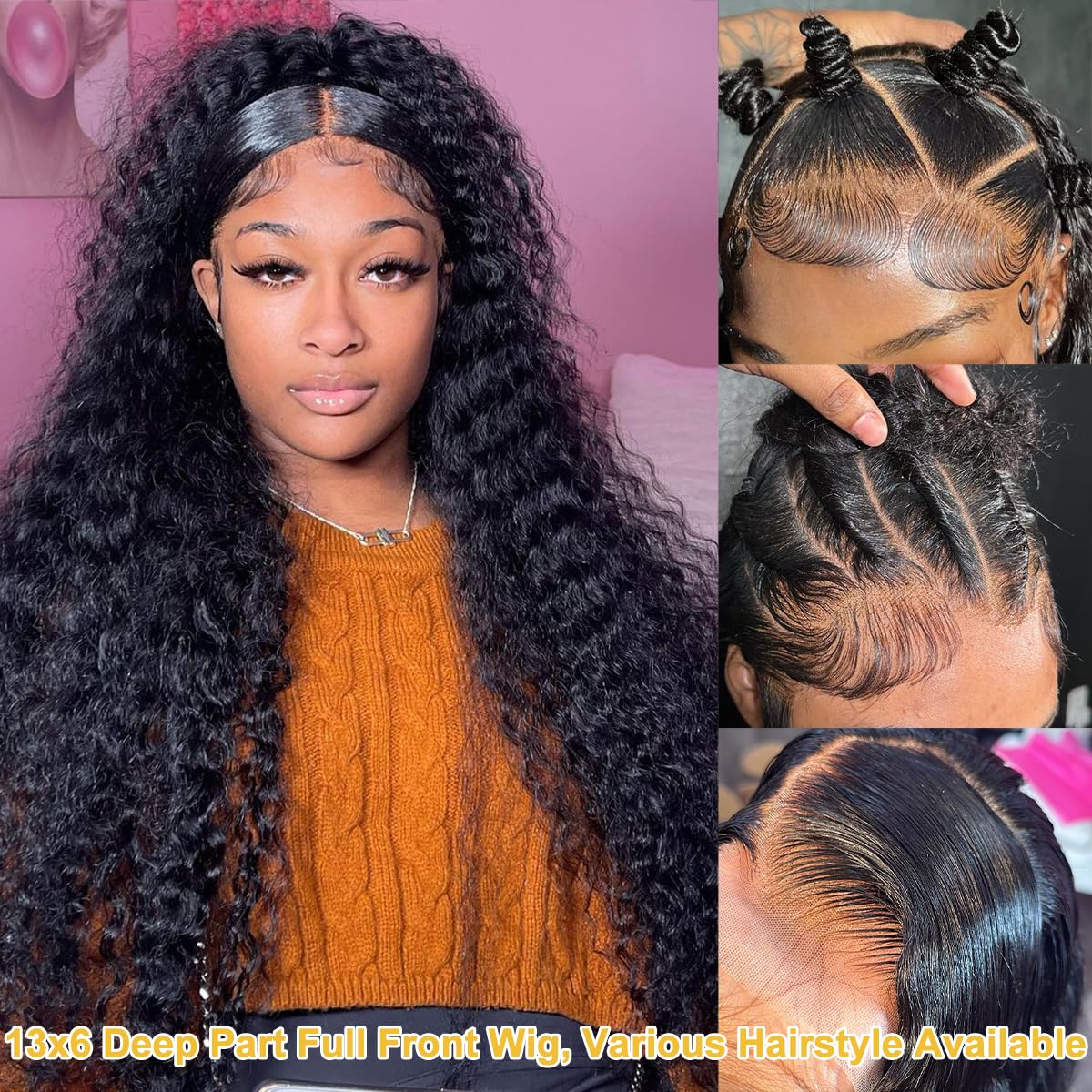 Aixiang Hair length comparison showing 36 inches for dramatic look