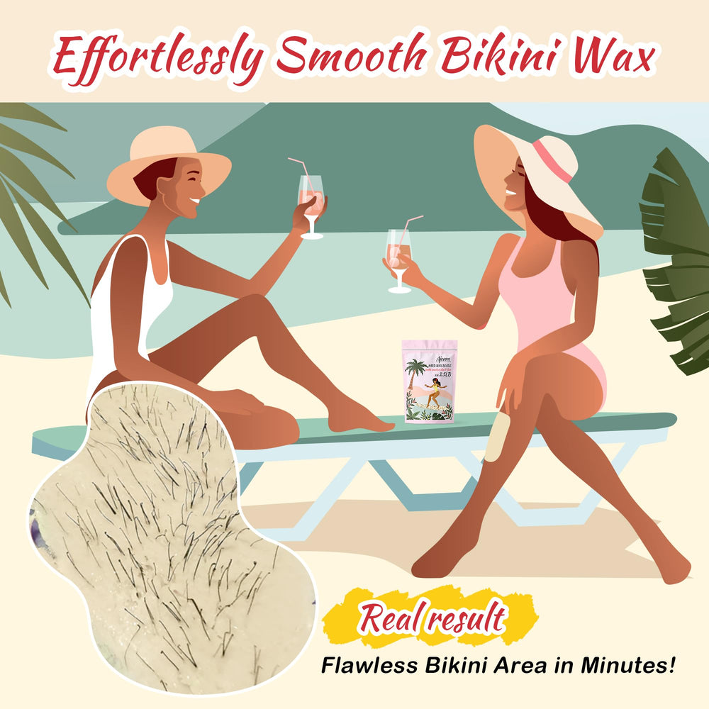 Ajoura application on bikini area demonstrating gentle low-temperature performance