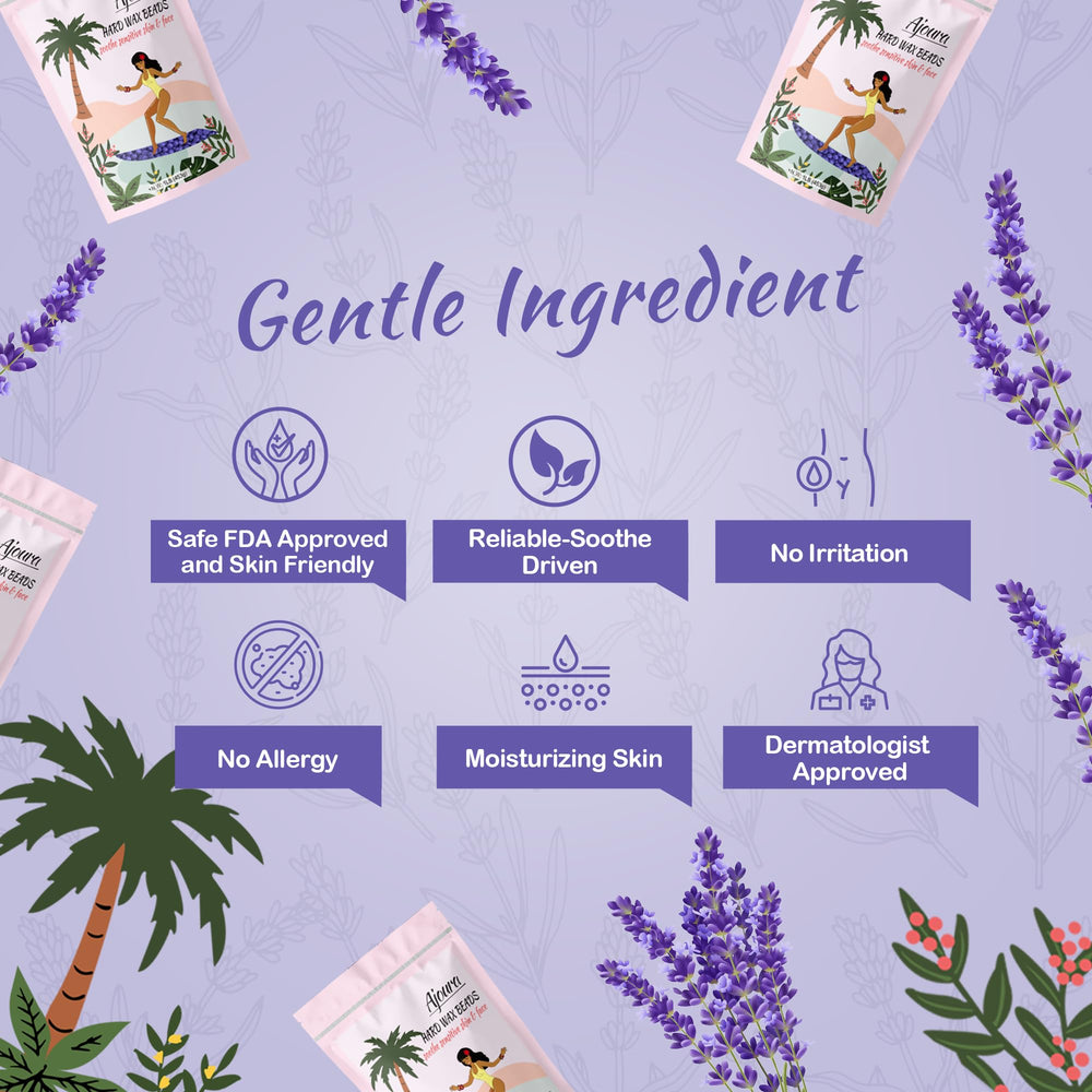 Ajoura home spa scene with lavender accents creating a calming waxing experience