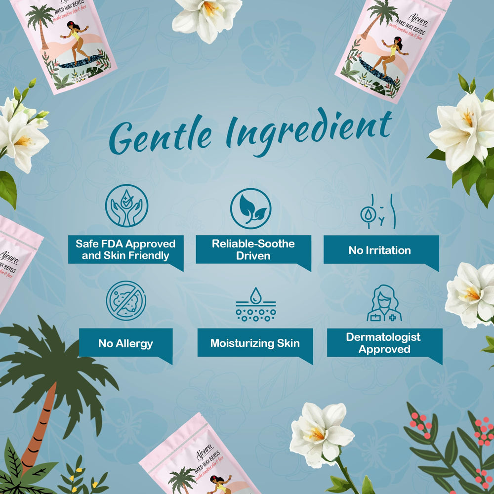 Ajoura product label and ingredients panel highlighting jasmine formula benefits