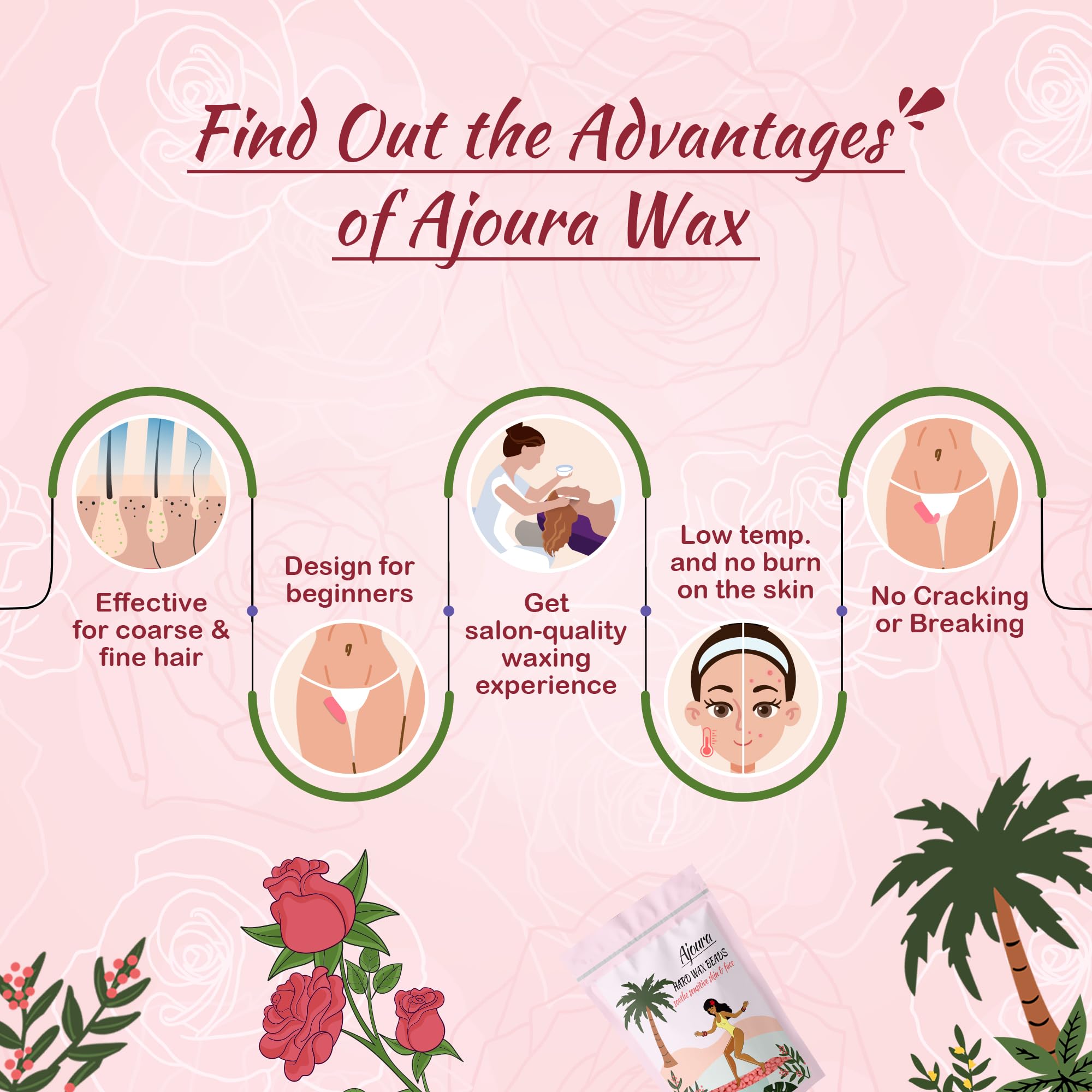 Ajoura product label close-up showing instructions and low-temperature benefits