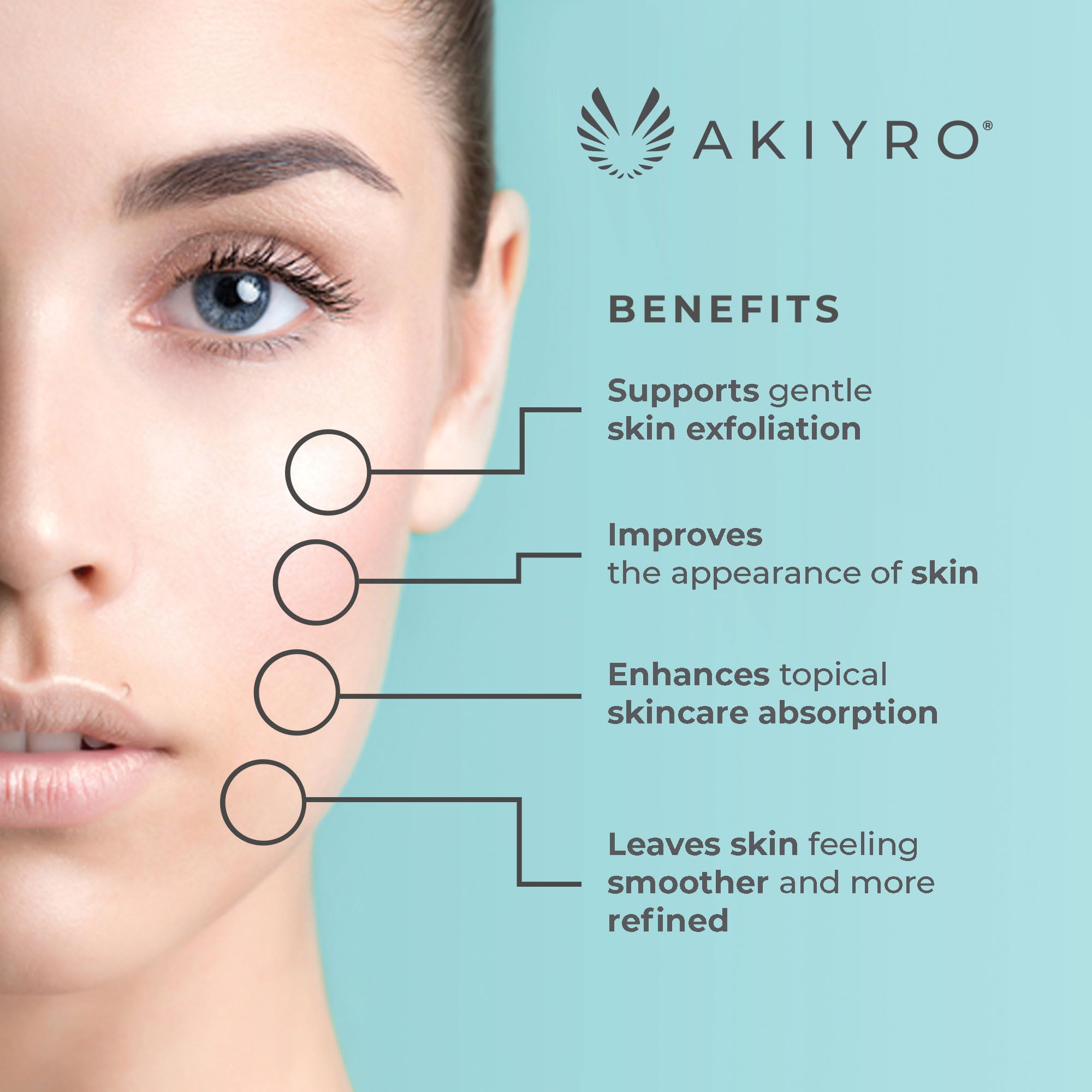 AKIYRO ergonomic anti-slip handle detail offering comfortable control during treatments