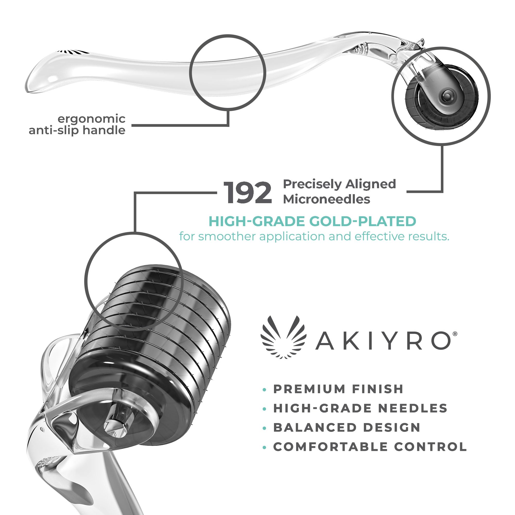 AKIYRO being used along a beard line demonstrating targeted grooming and absorption