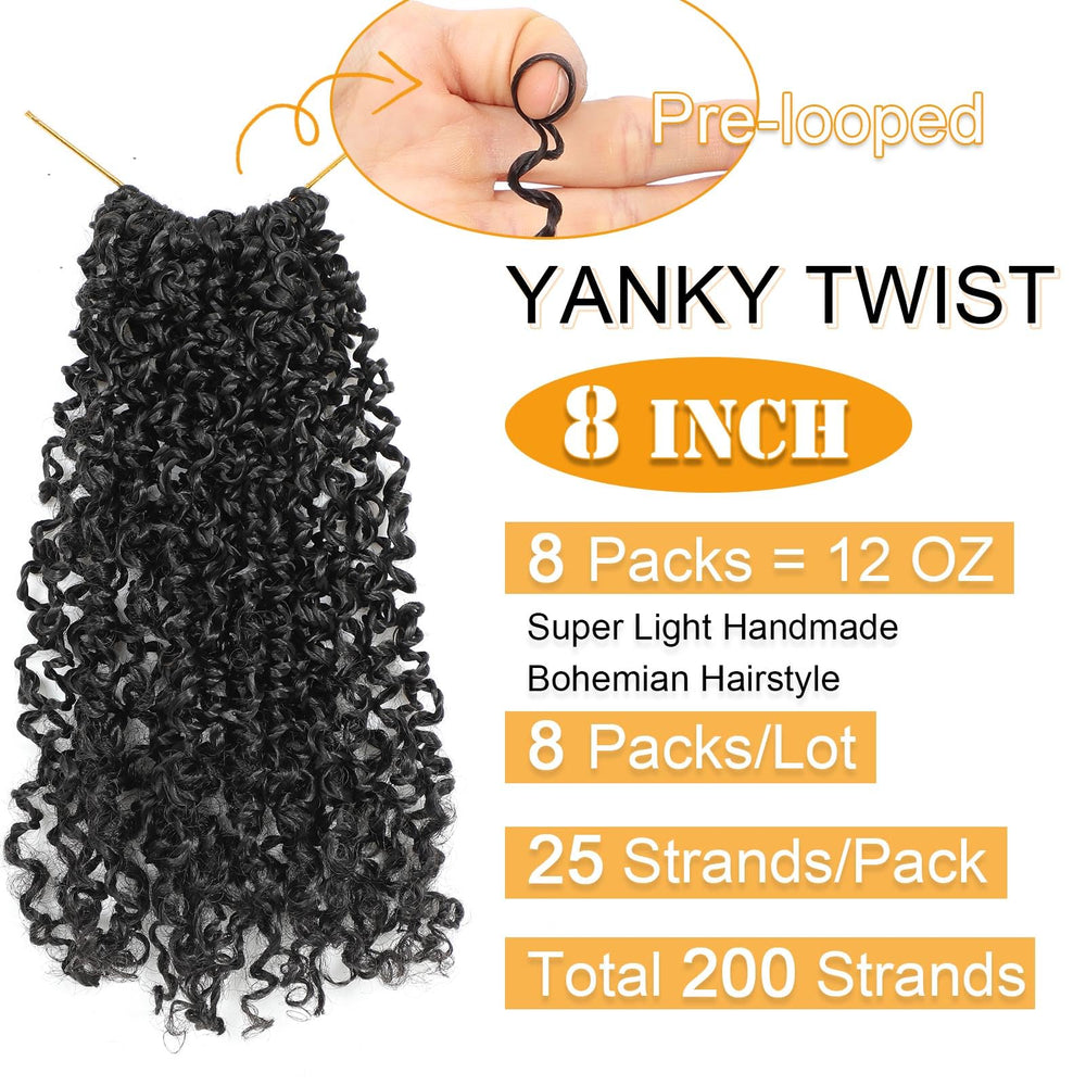 Aksice close-up of pre-twisted strand texture for natural volume