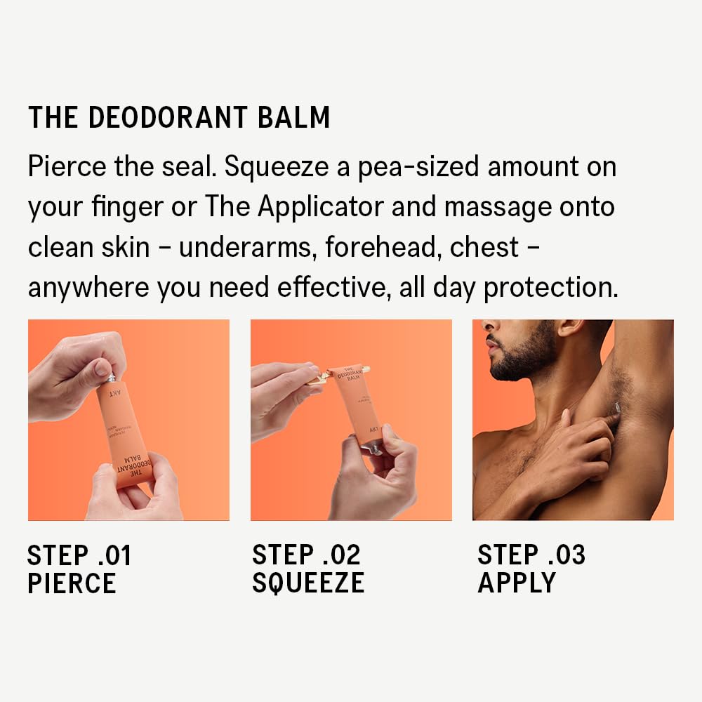 AKT ingredients label close-up highlighting DEO-BARRIER COMPLEX benefits
