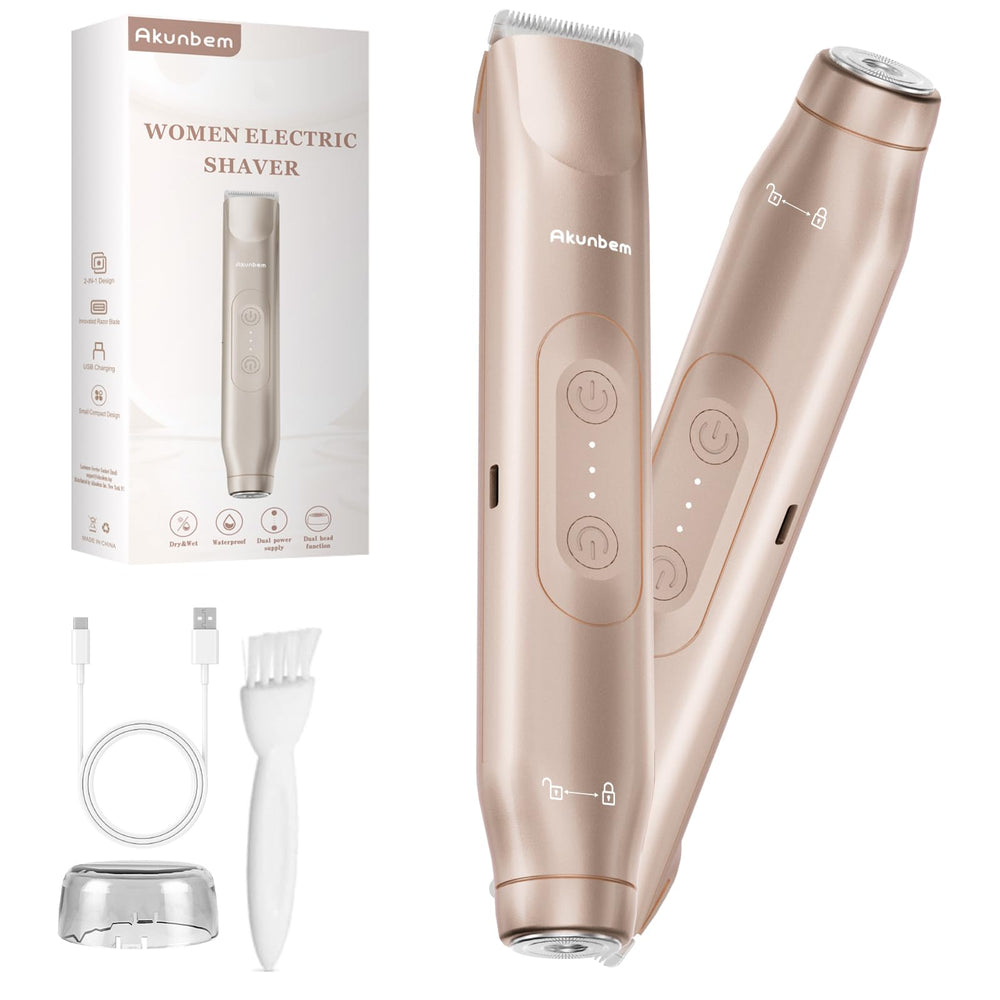 Akunbem front view of the trimmer showing compact ergonomic design and easy grip