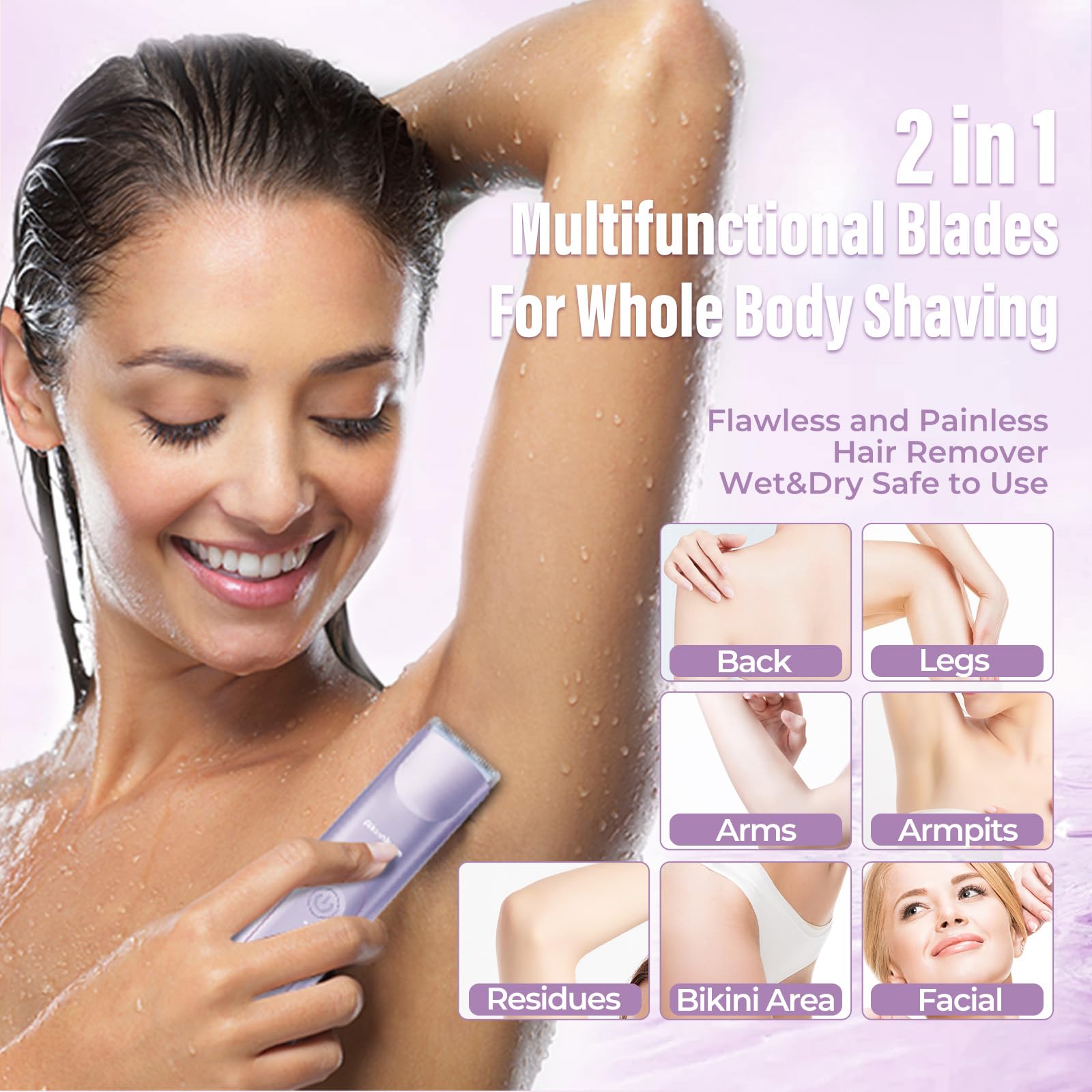 Akunbem waterproof rinse in shower demonstrating easy cleaning and wet use
