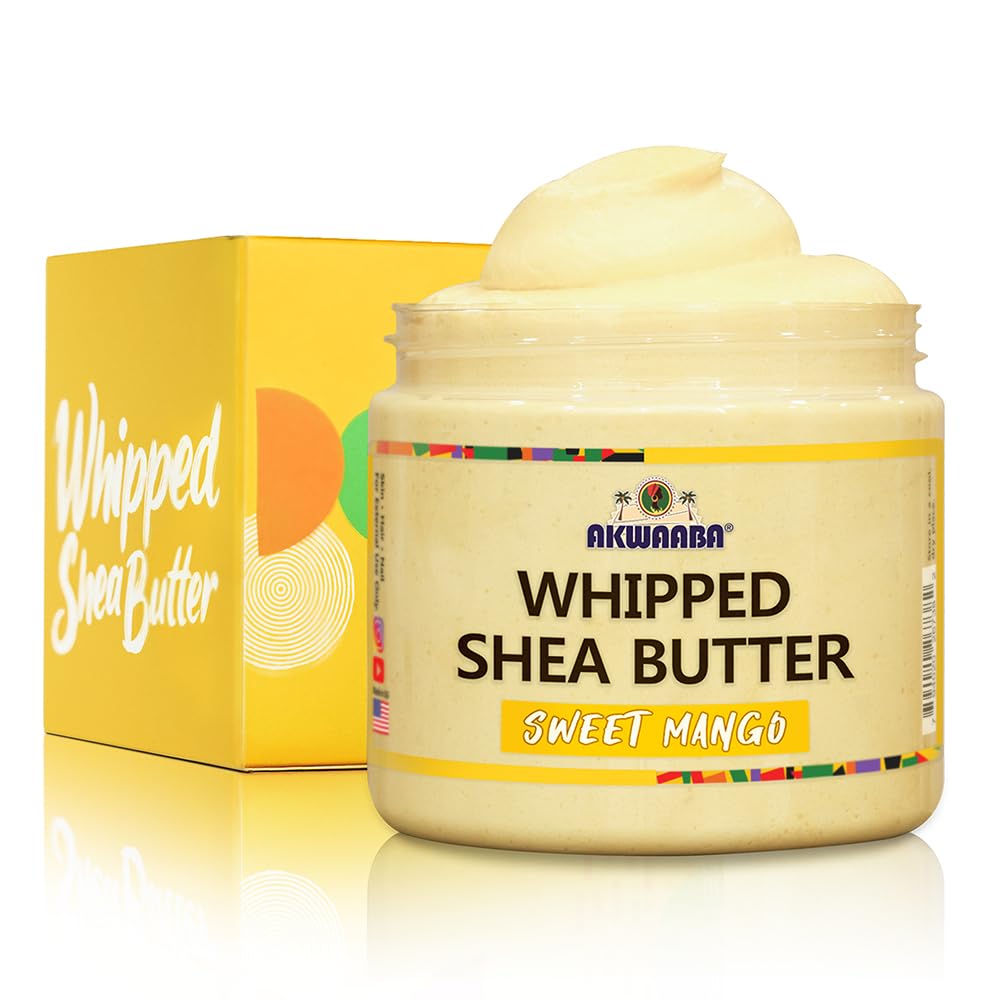 AKWAABA jar front with sweet mango scent for nourishing hydration