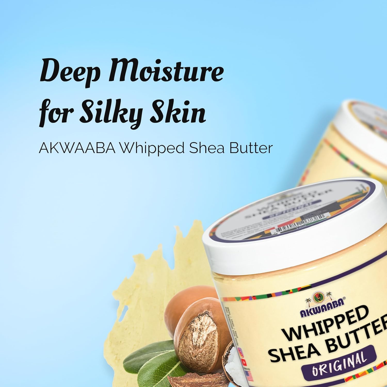 AKWAABA close-up whipped texture demonstrating creamy, fast-absorbing benefit