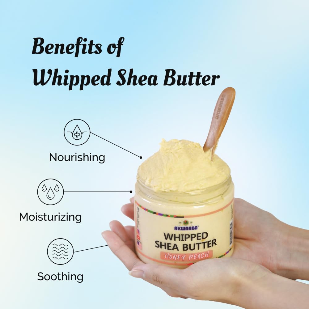 AKWAABA product in hand being scooped, demonstrates easy application benefit