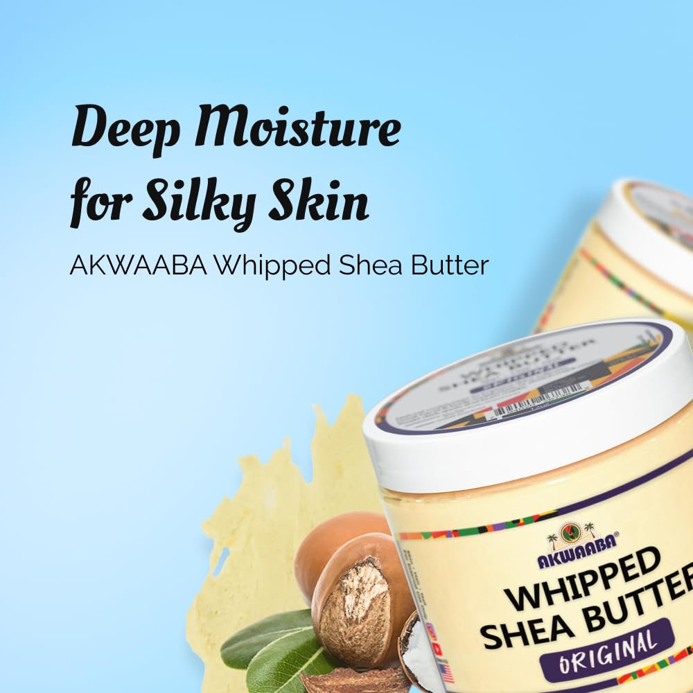AKWAABA whipped shea butter texture close-up showing creamy spreadability