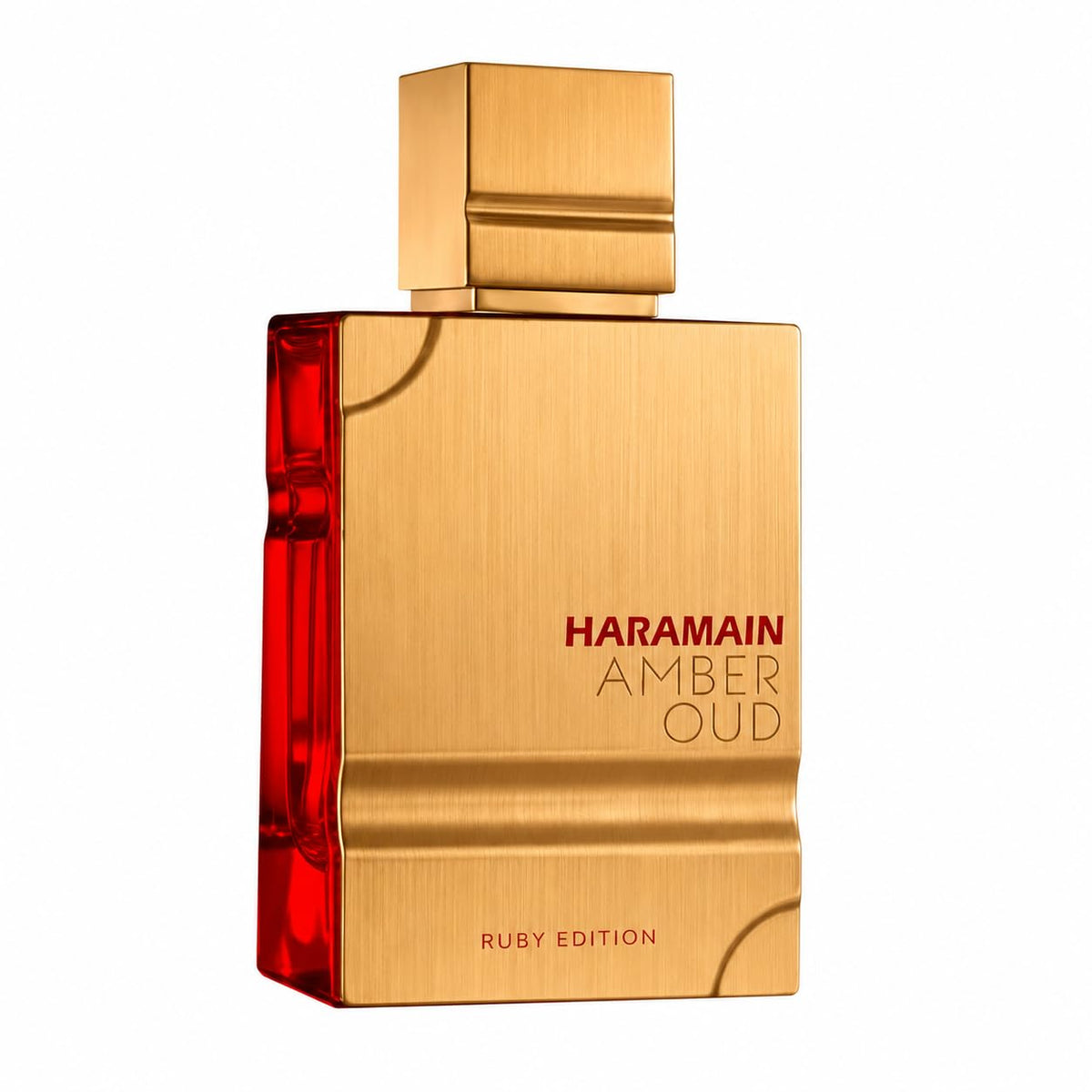 Al Haramain bottle front view showing luxurious amber bottle benefit of premium presentation