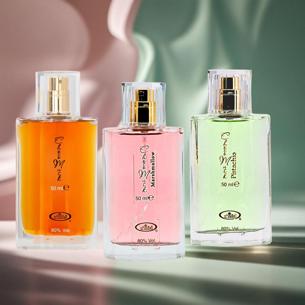 Al‑Rehab perfume spray action in use demonstrating easy application and lasting scent benefit