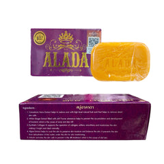 Alada soap bar angled view highlighting smooth edges and weight