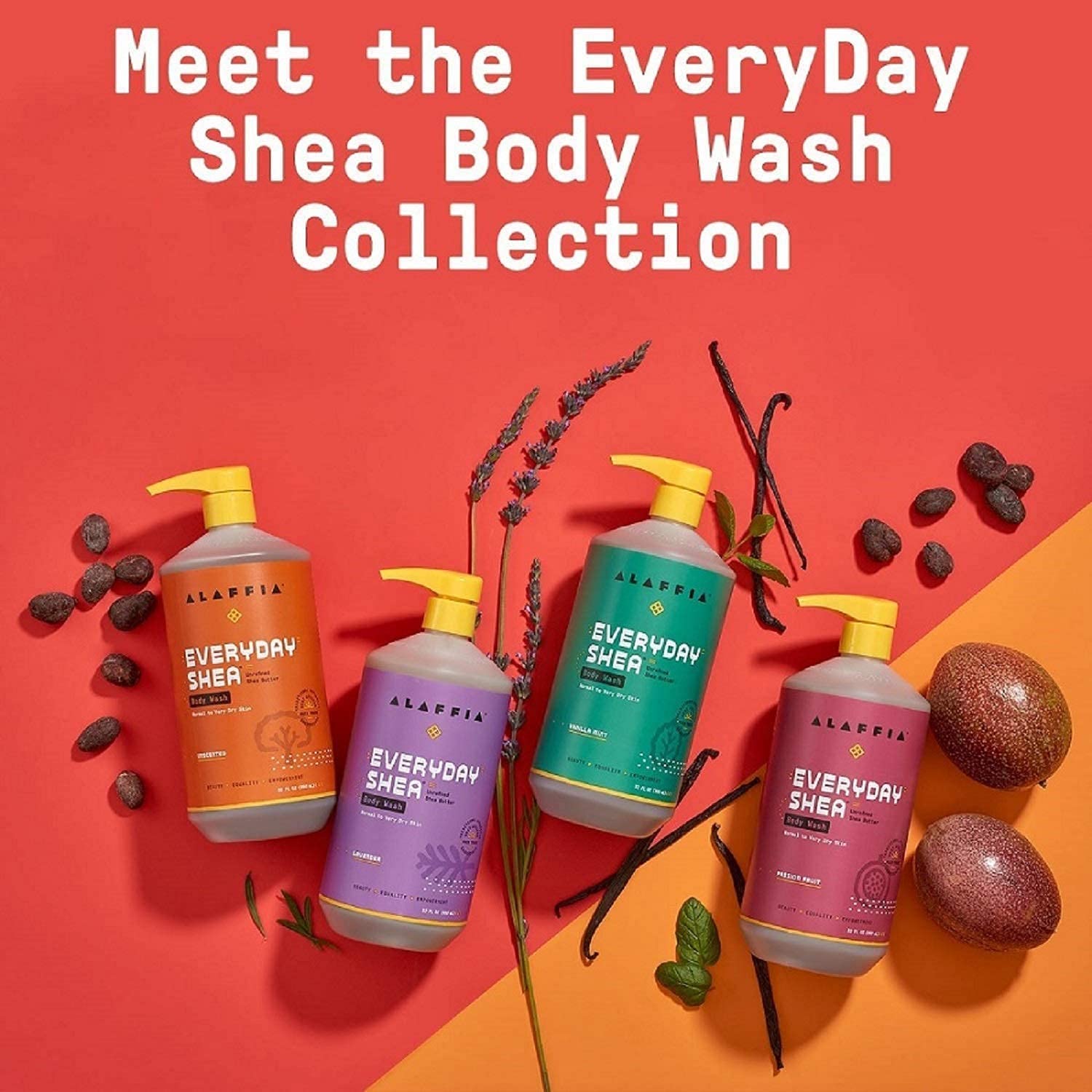 Alaffia label highlighting fair-trade shea and clean-ingredient pledge