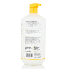 Alaffia back label closeup detailing clean ingredients and fair-trade claims
