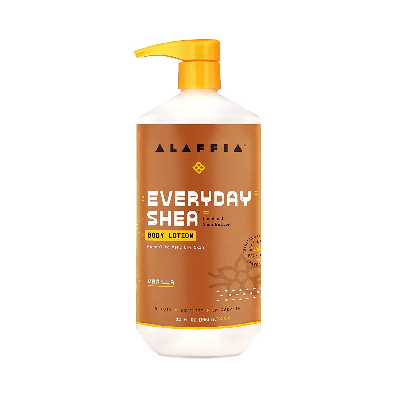 Alaffia shea butter in bowl with leaves showing natural ingredient sourcing benefits