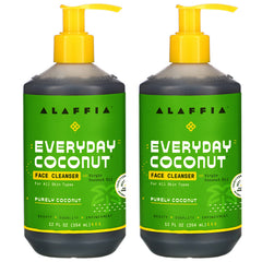 Alaffia front packaging showing product and benefits clearly