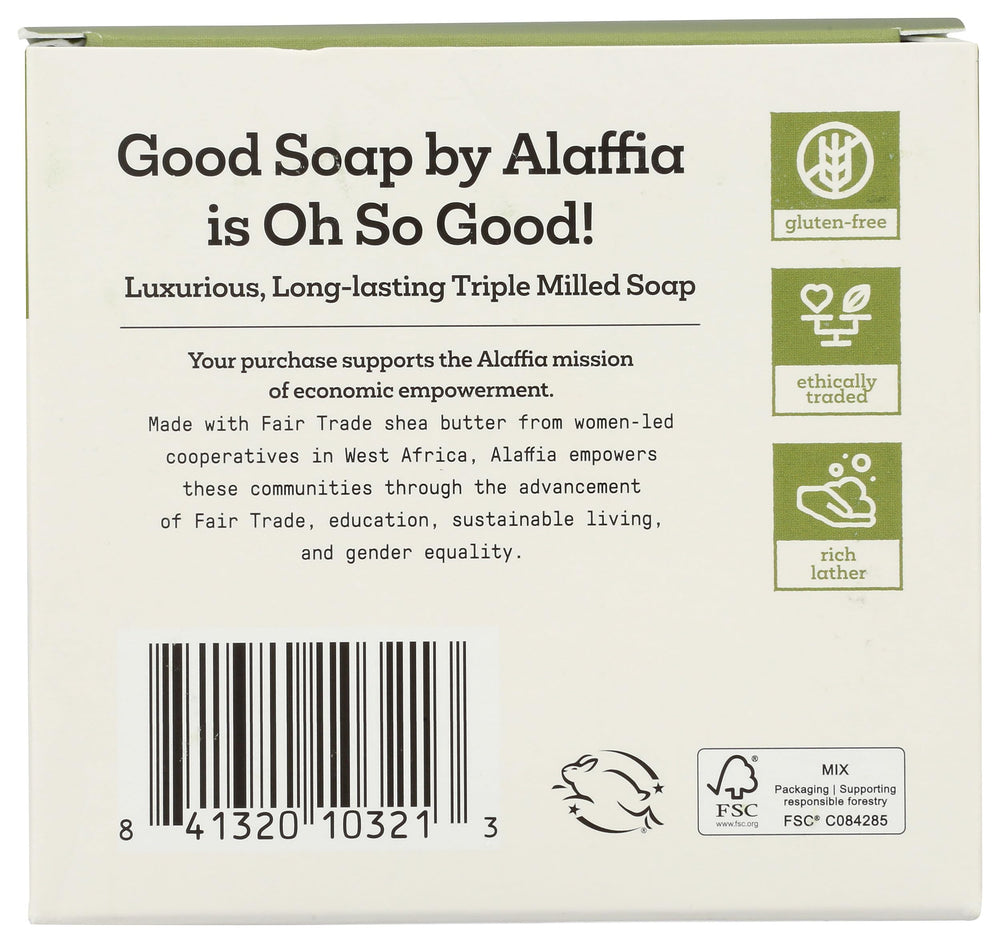 Alaffia soap lather texture close-up showing rich foam for effective cleansing