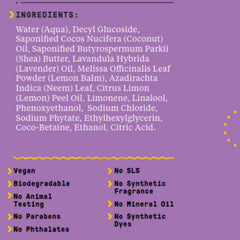 Close-up of Alaffia pump and label highlighting fair-trade ingredient transparency benefit