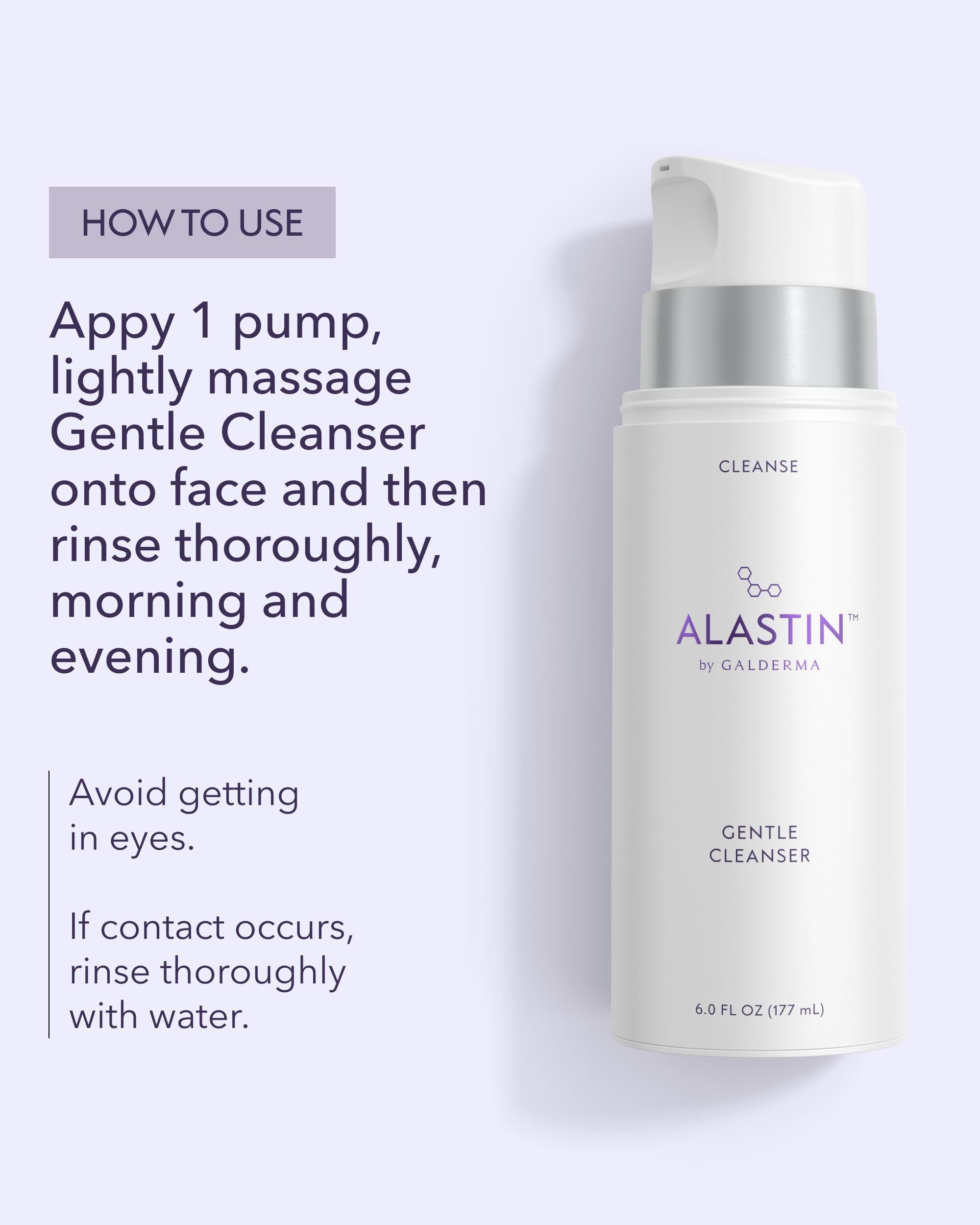 ALASTIN Skincare foaming gel in use washing face to remove impurities effectively