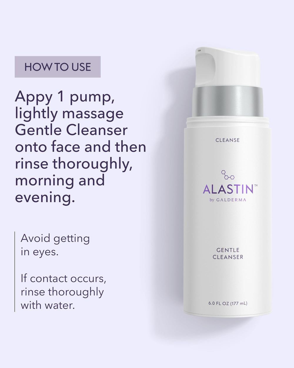 ALASTIN Skincare foaming gel in use washing face to remove impurities effectively