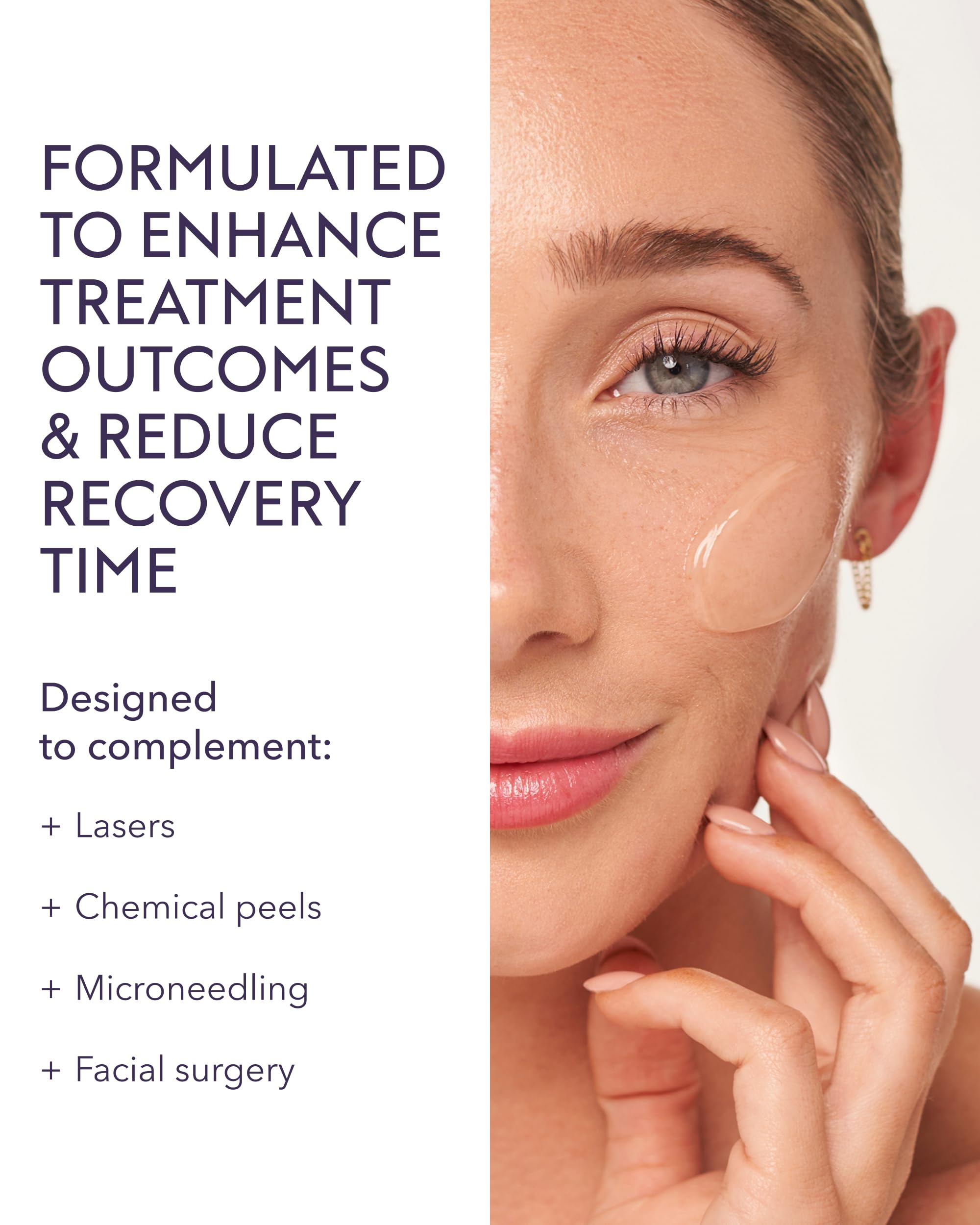 ALASTIN Skincare cream texture on fingertip showing lightweight absorption benefit
