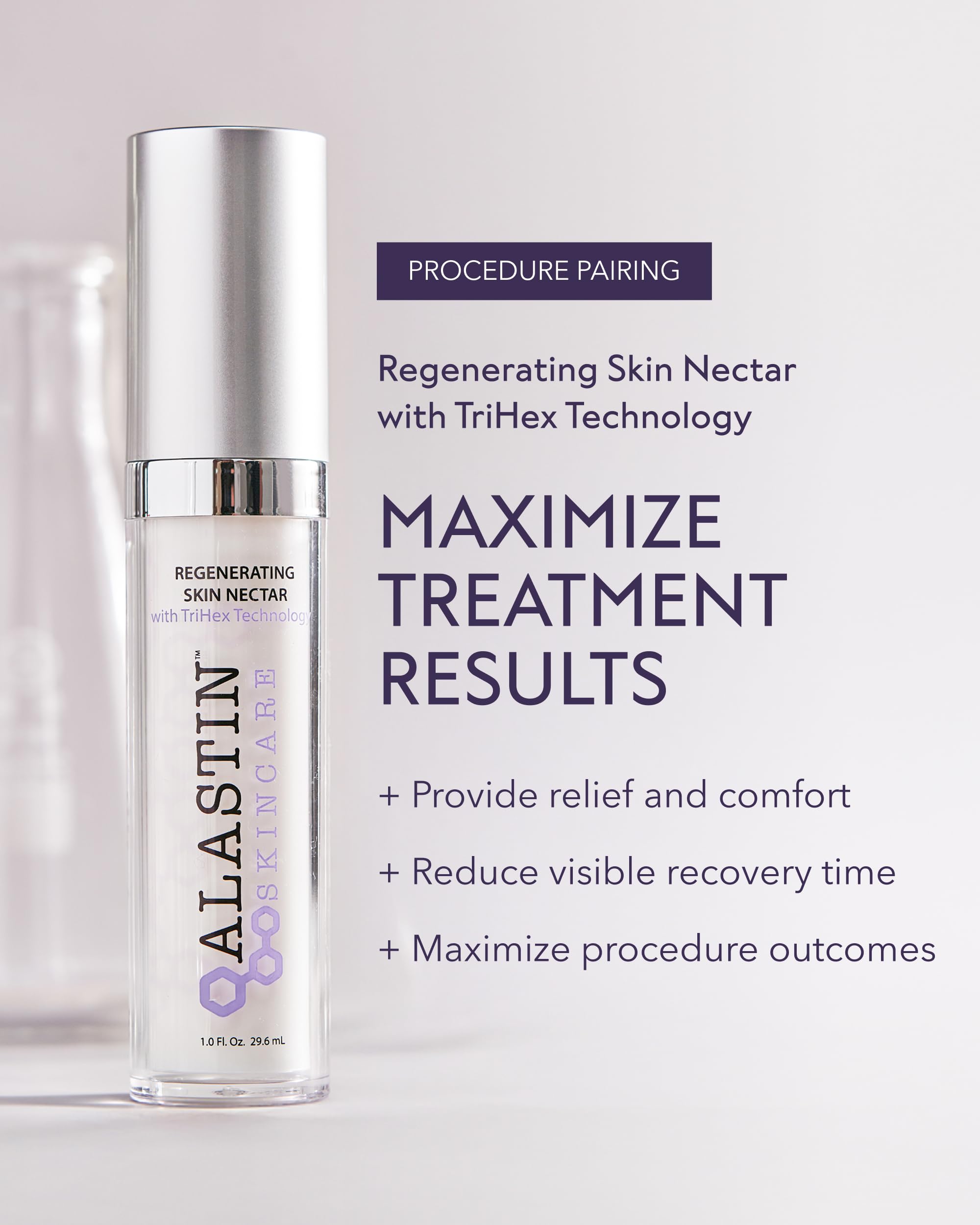 ALASTIN Skincare tube close-up highlighting label and clinical positioning benefit