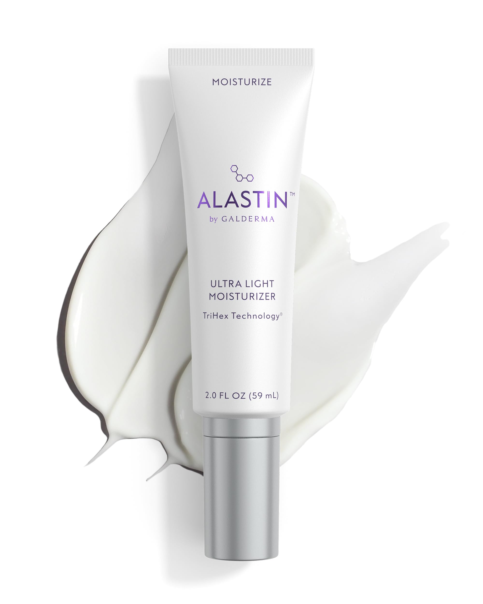 ALASTIN front packaging showing lightweight 2 oz bottle and product benefit