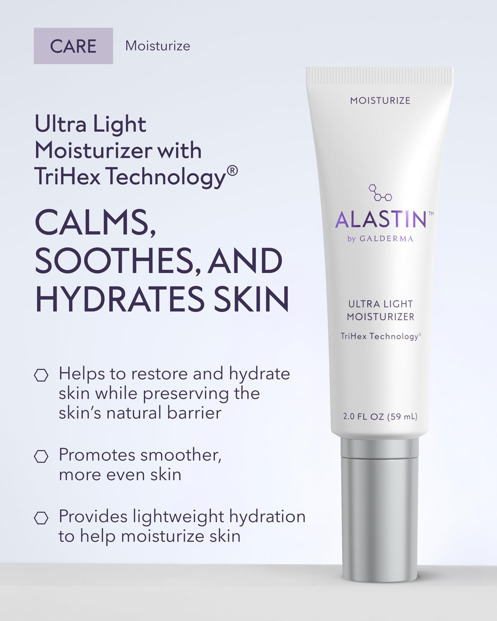 ALASTIN pump dispensing moisturizer illustrating easy, mess-free application