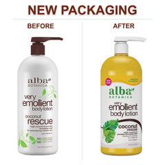 Alba Botanica lotion texture close-up demonstrating smooth, non-greasy finish