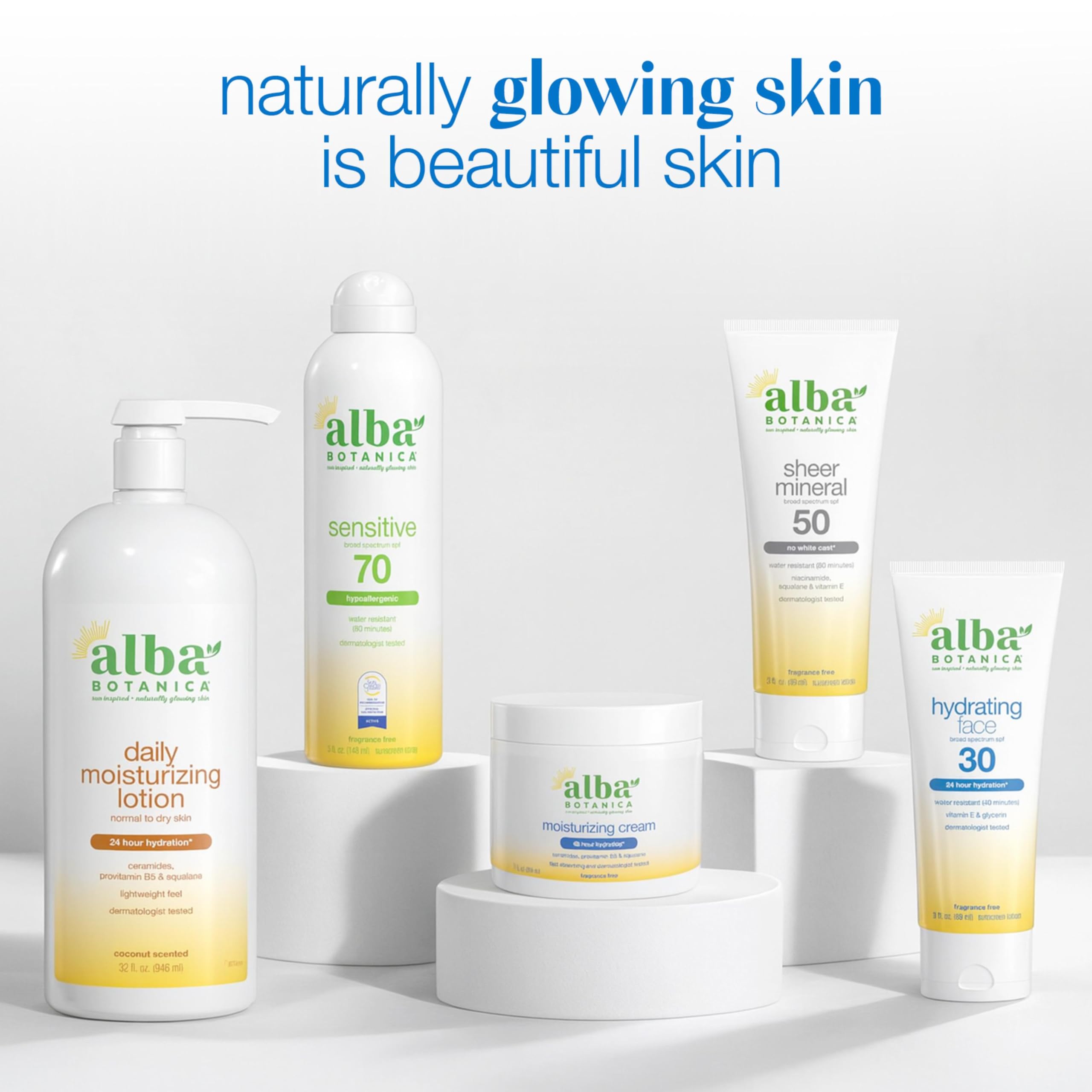 Alba Botanica in bathroom lifestyle setting promoting routine softness