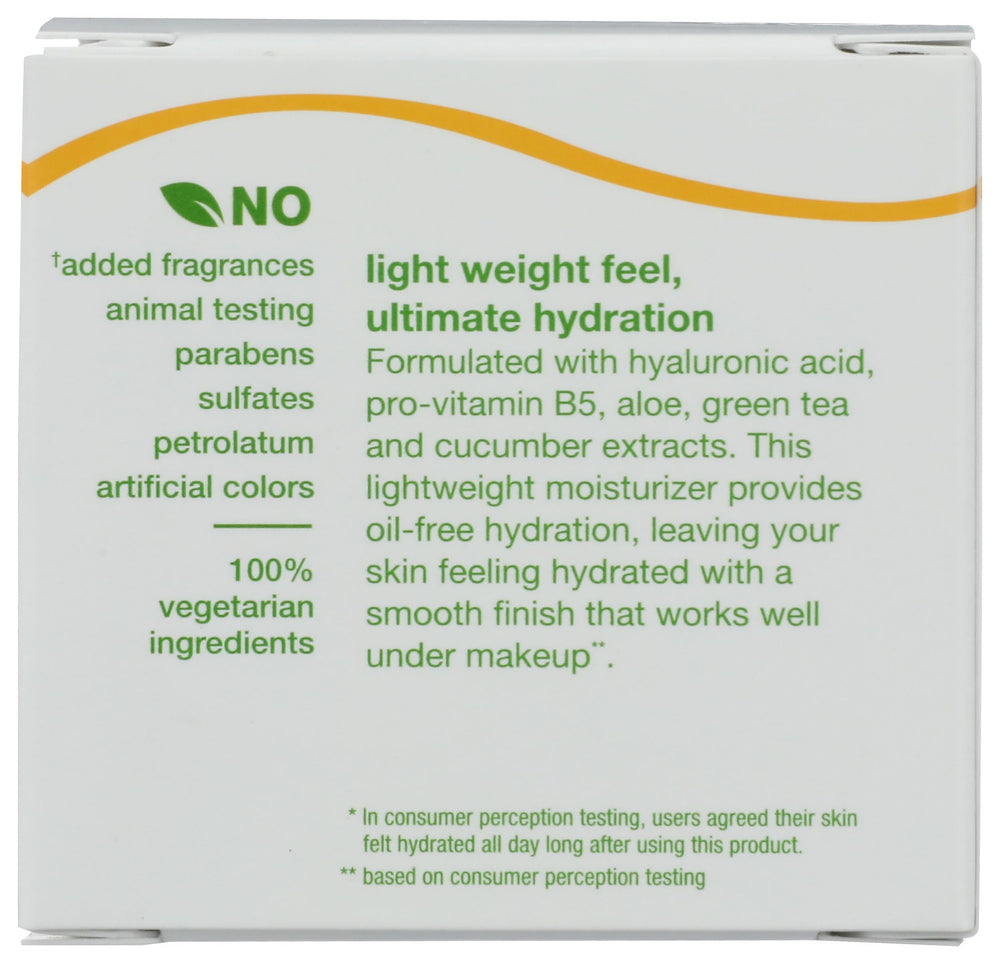 Alba Botanica close-up texture revealing lightweight cream and quick absorption