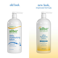 Alba Botanica lotion texture close-up showing smooth absorption benefit