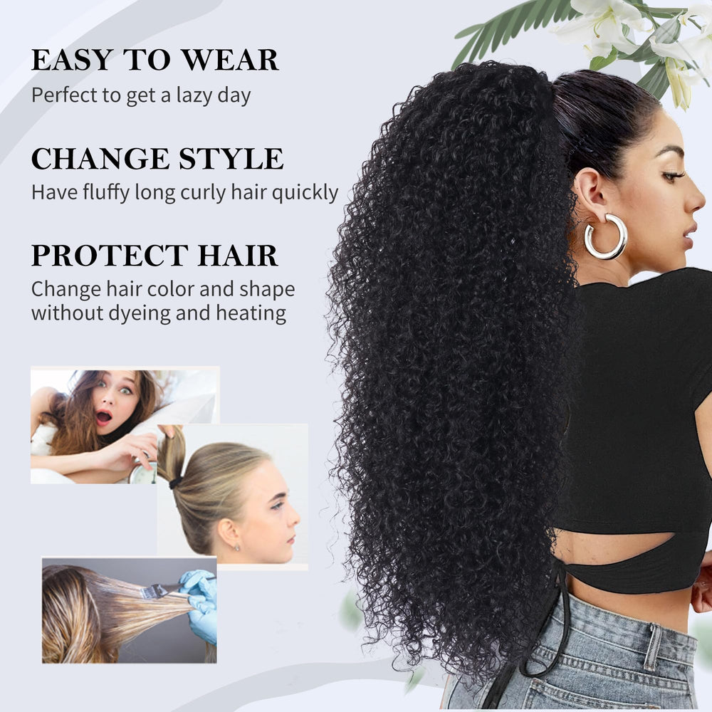 Alebery side profile low ponytail on model, polished finish and versatility benefit
