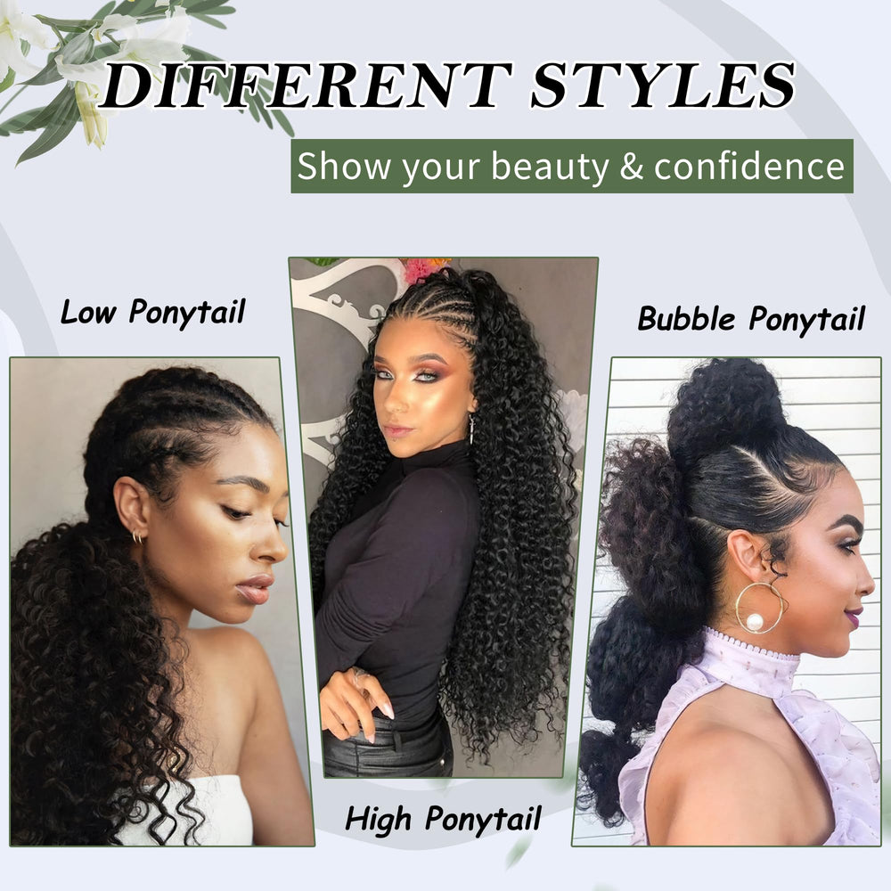Alebery packaged hairpiece in hand, portable storage and travel-ready benefit