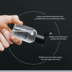 Alex Costa application on damp hair showing easier styling and reduced frizz