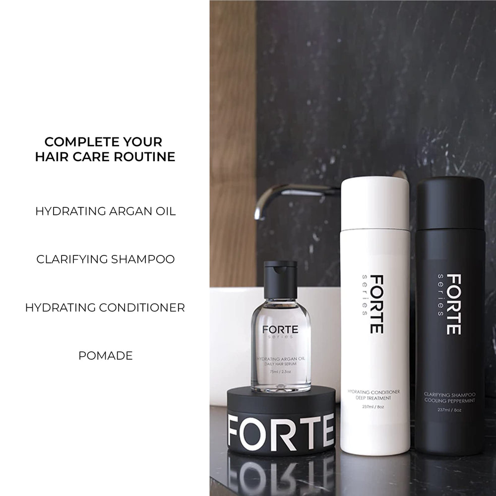 Alex Costa before and after hair shot showing cleaner, refreshed hair