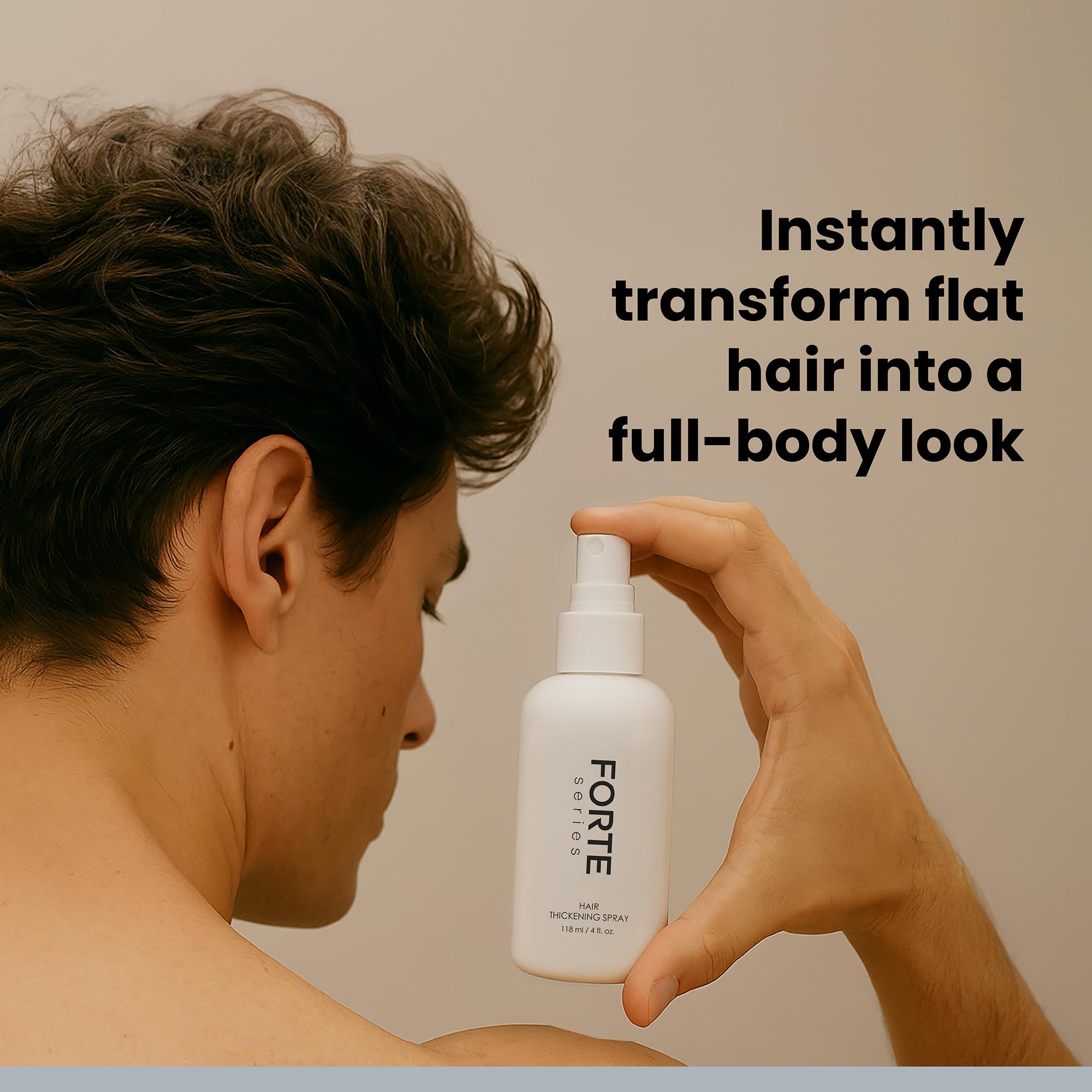 Alex Costa styled hair lifestyle image showing natural fuller-volume finish