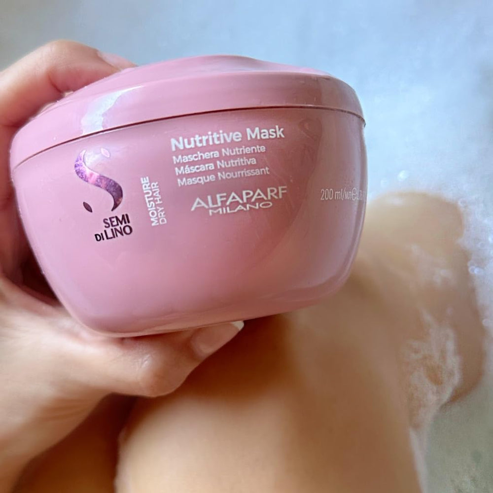 Alfaparf Milano applying product to damp hair showing improved combability